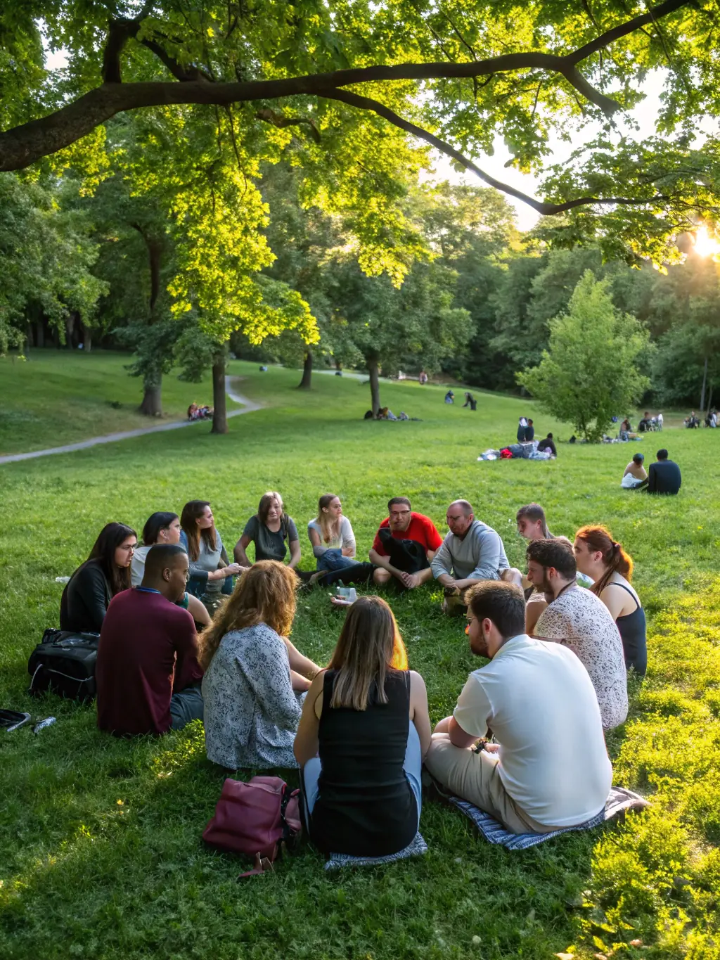A diverse group of people participating in a community event organized by ASMH, promoting social interaction and support.